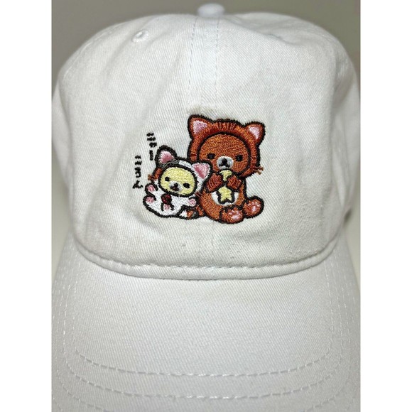 Rilakkuma San-X Co Hat Embroidered White Snapback Adjustable Cap 2018 - Picture 3 of 12